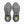 Grey running shoe on white background