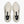 Cream running shoe on white background