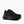 Black running shoe on a white background