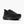 Black running shoe on a white background