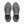 Pair of gray running shoes with 'Brooks' branding on a white background
