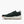 A dark forest green athletic sneaker with a thick white midsole and a small brown outsole, shown in a side profile on a light gray background.