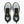 A pair of Brooks Cascadia 10 trail running shoes shown from a top-down view against a clean white background. The shoes feature a white and gray mesh upper with black laces, black midsoles, and bright neon yellow-green accents on the tongue, heel, and pull tabs.