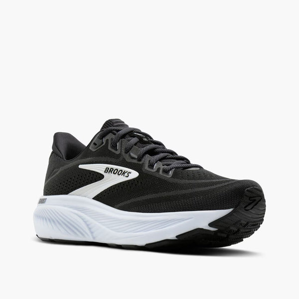 A white Brooks logo is in the middle of the upper on both sides. 