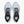 This shoe has black laces and a black tongues