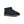 Navy ugg slipper with a tan midsole