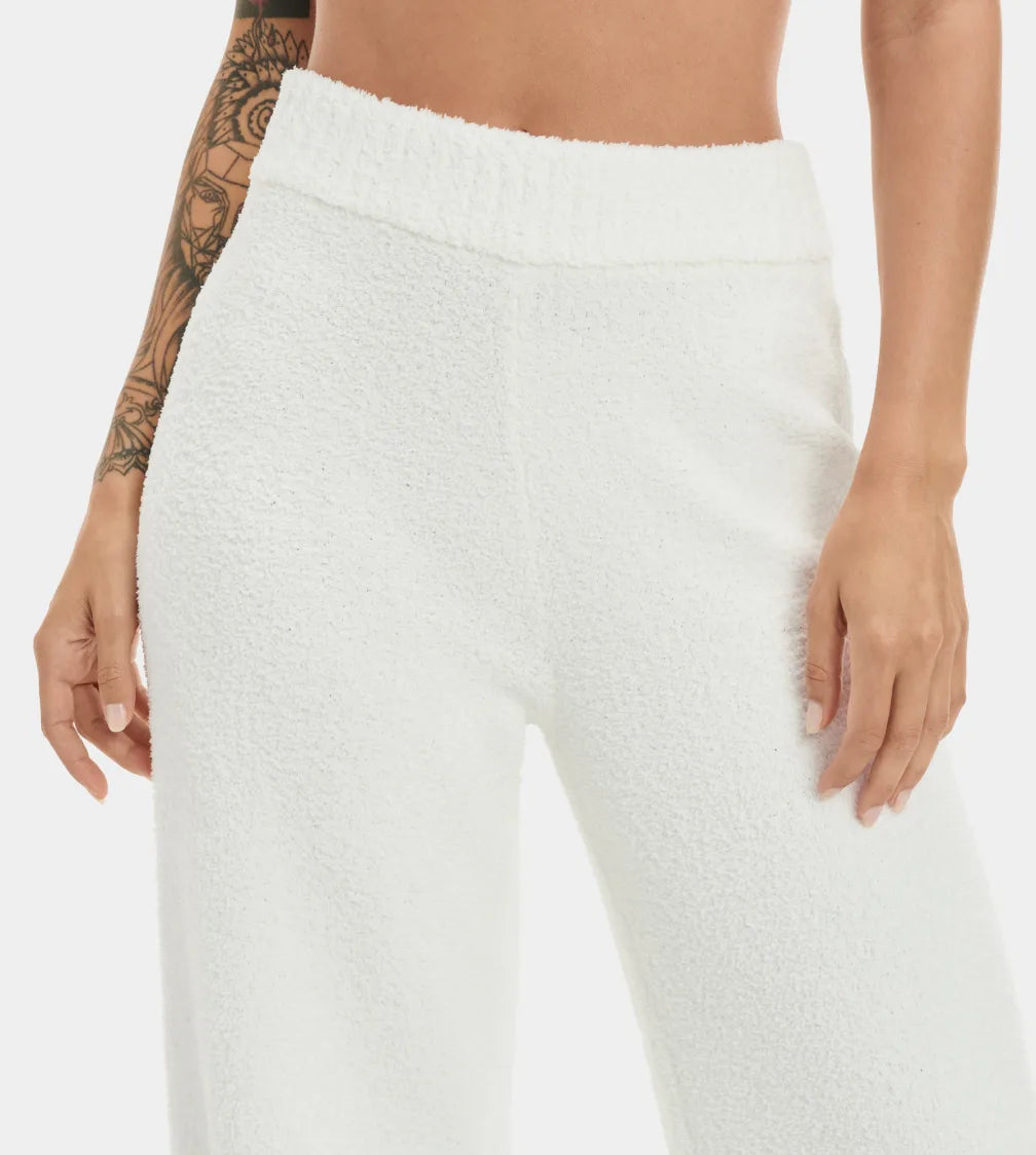 Close up front view of womens UGG pant