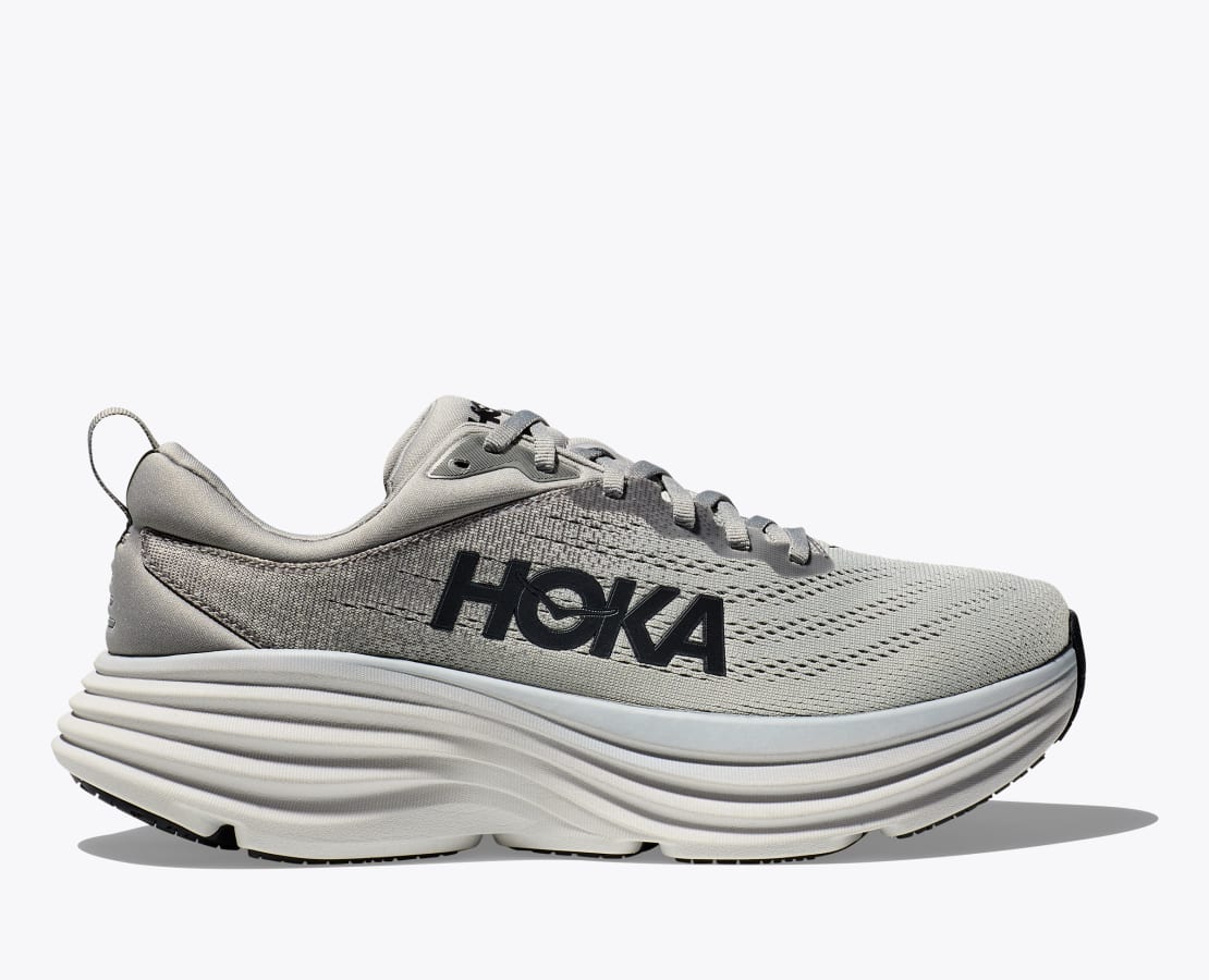 The Hoka Bondi 8 is a ultra-cushioned game-changer. One of the hardest working shoes in the HOKA lineup, the Men's Bondi 8 takes a bold step forward this season reworked with softer