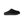 Black slip on slipper on a white background