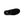 Black slip on slipper on a white background