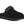 Black sling back clog on a white background