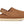 Slingback tan slipper clog on a white background