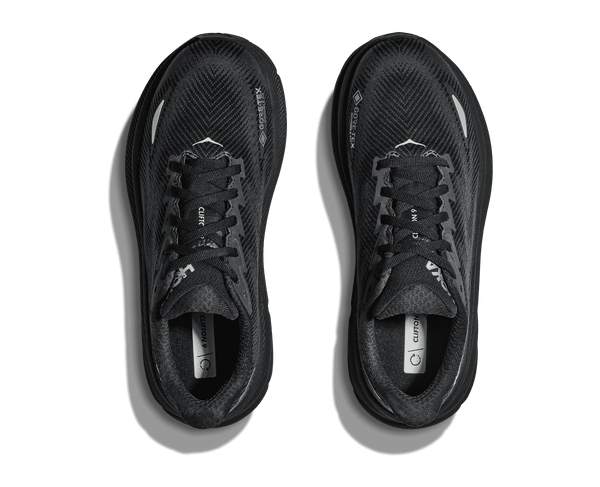 A top down view of the waterproof men's hoka clifton 9.