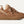 Tan sneaker with sherpa lining on a white background