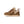 Tan and brown sneaker on a white background