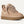 Light tan sneakers on a white background