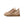 Light tan sneakers on a white background