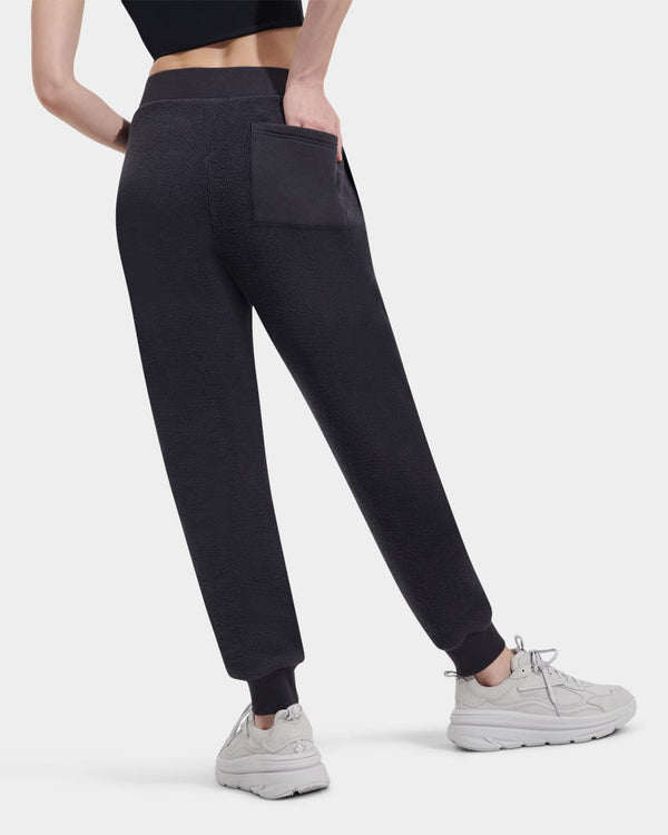 Back view of womens fleece jogger