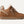 Kids tan sneaker on a white background
