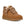 Kids tan sneaker on a white background