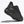 Black running shoe with 'Hoka' branding on a white background
