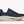 Navy Hoka running and walking shoe with beige sole on a white background