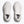 White running shoes with 'Hoka' branding on a light gray background