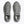 Gray running shoes with 'Hoka' branding on a white background