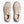 Pair of beige sneakers on a white background
