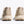 Beige Clifton 10 running shoes on a white background