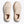 Beige running shoe on a white background