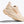 Beige running shoe on a white background