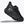 An all black womens hoka running shoe on a white background