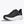 Black and white Arahi 8 Hoka running shoe with white sole on a light gray background