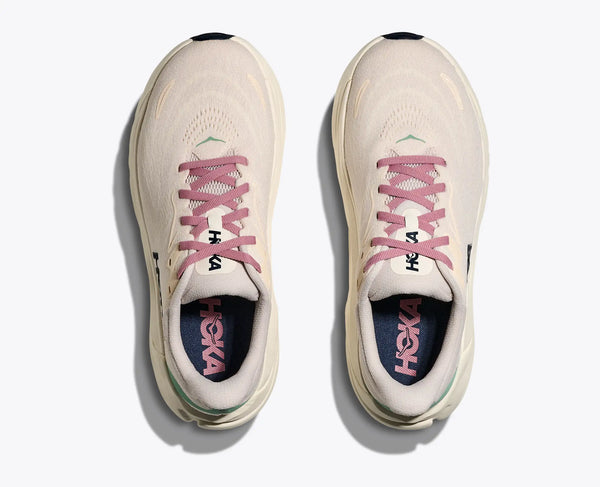 Pair of Hoka running shoes on a white background