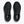 Black Hoka running shoes on a white background