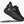 Close-up of an all-black Hoka running and walking shoe on a white background