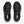 Black Hoka running shoes on a white background