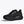 Black running shoe on a white background