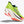 Brightly colored running shoe with 'Hoka' branding on a white background