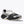 Black and white running shoe with 'Hoka' branding on a white background
