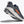 Gray Hoka running shoe on a white background