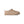 Beige ankle length slipper on a white background