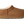 Kids ankle length tan slipper boot on a white background