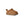 Toddler tan slipper on a white background