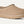 Light tan ugg slipper on a white background