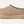 Light tan ugg slipper on a white background