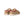Pair of tan slip-on shoes with red accents on a white background