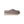 Grey, pink, and tan slipper on a white background