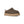 Deep green ugg slipper on a white background